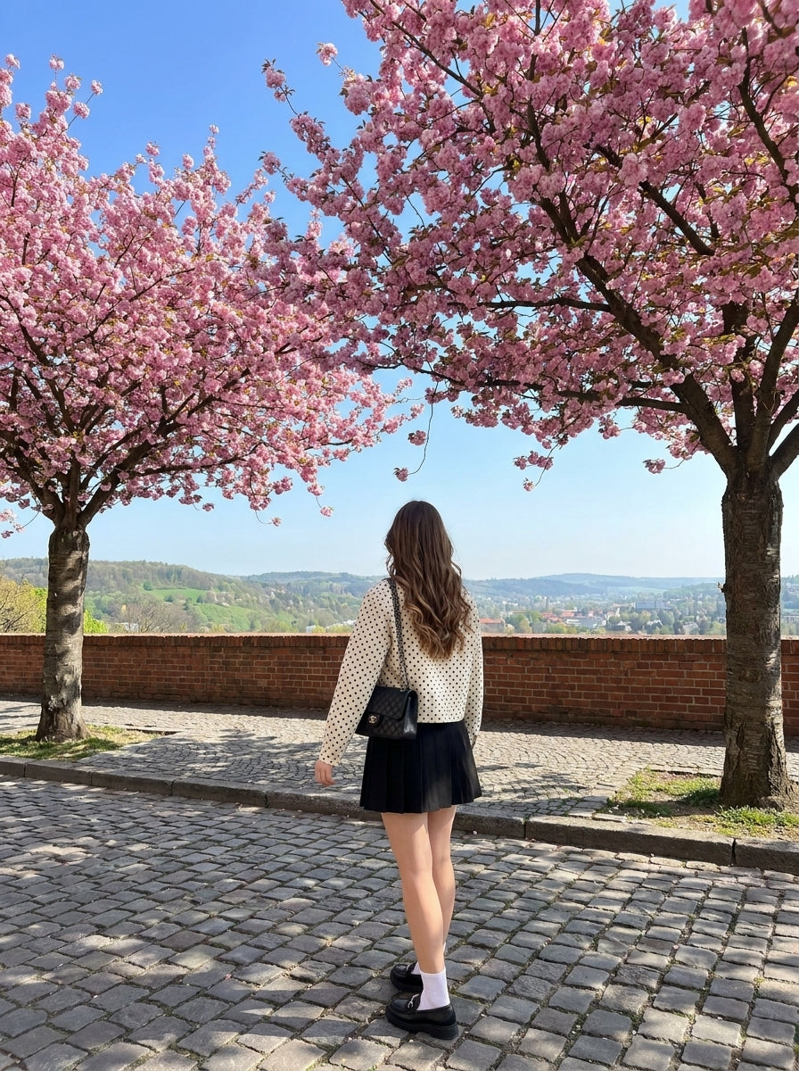 Cherry Bloom Elegance — Spring in Style